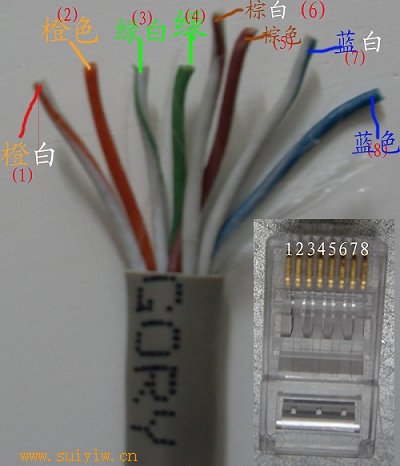 弱电学院 弱电基础网线线序详解 网线线序特别需要注意的是rj45水晶头